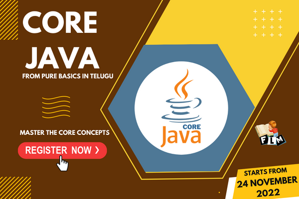 Core Java Online Training Nov 2022