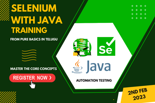 Selenium with Java Automation Testing (Jan 2023)