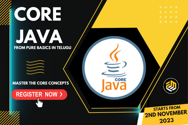 Core Java Online Training November 2023
